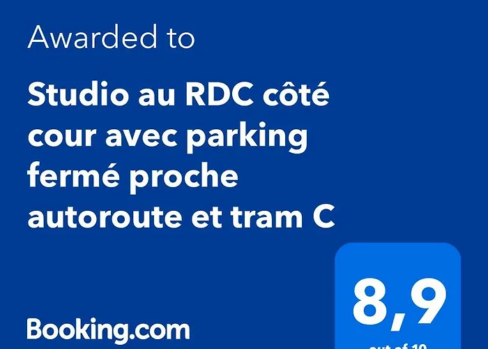 Rdc Calme Avec Parking Ferme Pres Autoroute Et Tram C Appartement *